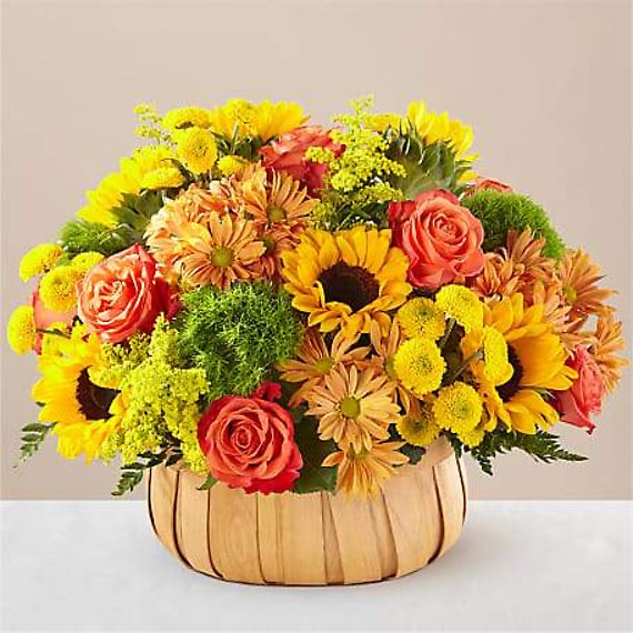 Harvest Sunflower Basket