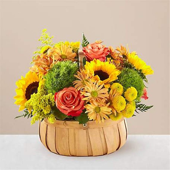 Harvest Sunflower Basket