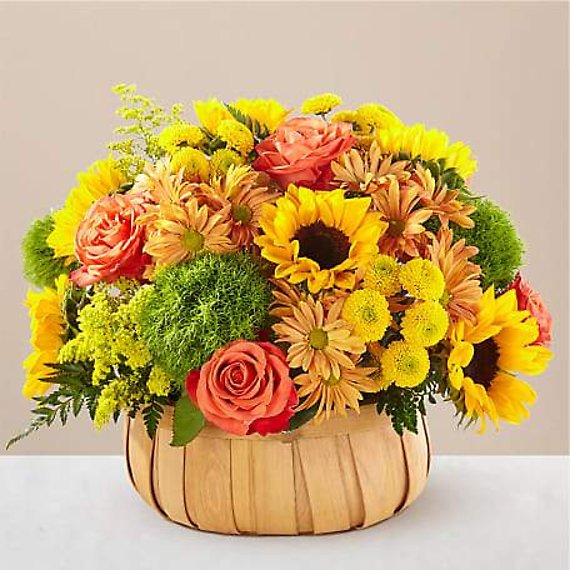 Harvest Sunflower Basket
